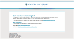 Desktop Screenshot of hofstraadmission.org