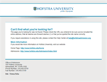 Tablet Screenshot of hofstraadmission.org